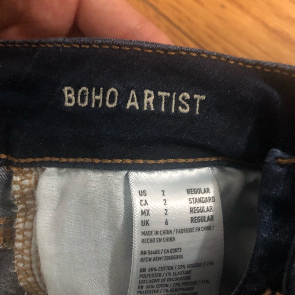 American eagle boho artist jeans size 2